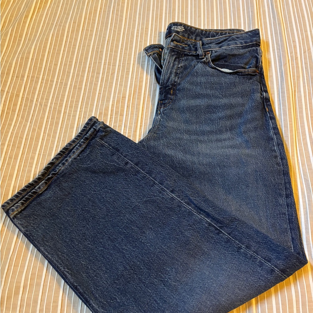 Old Navy Women's Blue Flare & Wide Leg Jeans